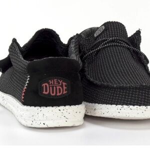 Hey Dude Black and White Casual Slip-On Shoes